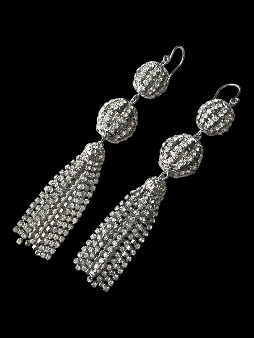 💖 Rhinestone Chandelier Drop Earrings 💖 - Picture 2 of 7